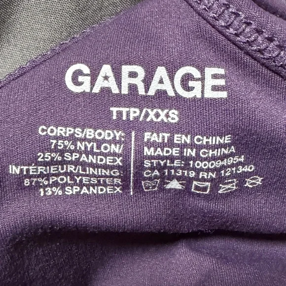 GARAGE Active Y Back Tank - Perky Plum Purple (Retired Colour) - Picture 3 of 3